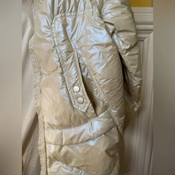 Shimmering Silver Puffer Jacket - Picture 3 of 8